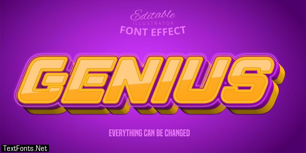 Genius 3D Text Effect