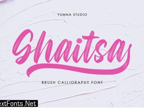 Ghaitsa - Textured Brush Font