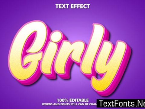 Girly Text Effect