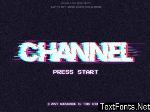 Glitch Text Effect for Custom Scene