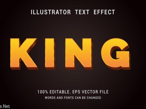 Gold King Text Effect