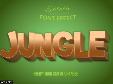 Golden Jungle Text Effect