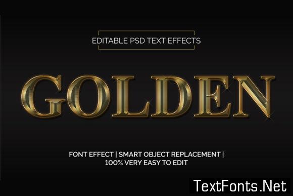 Golden Text Effect Style Premium