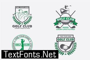 Golf Badges-Stickers & Logos