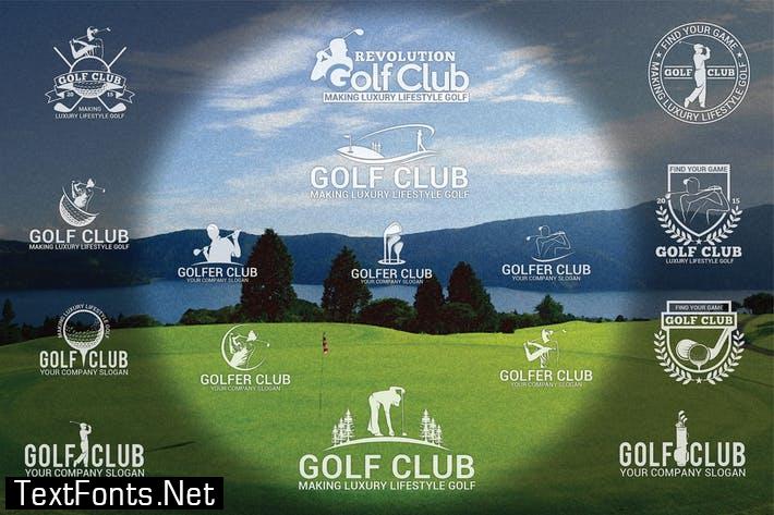 Golf Badges-Stickers & Logos