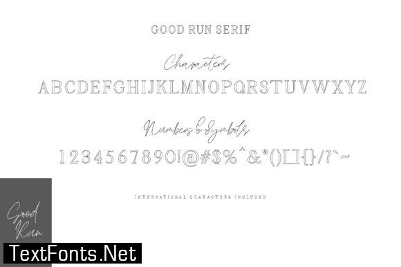 Good Run Duo Font