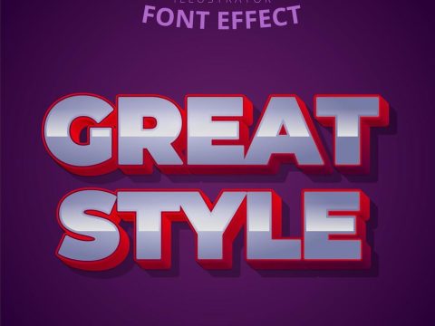 Great style text, editable font effect