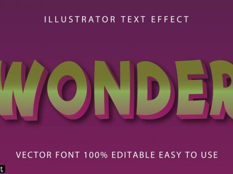 Green, Purple Wonder Text Effect