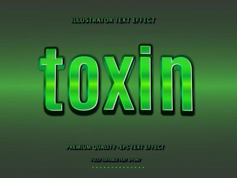 Green Toxin Text Effect