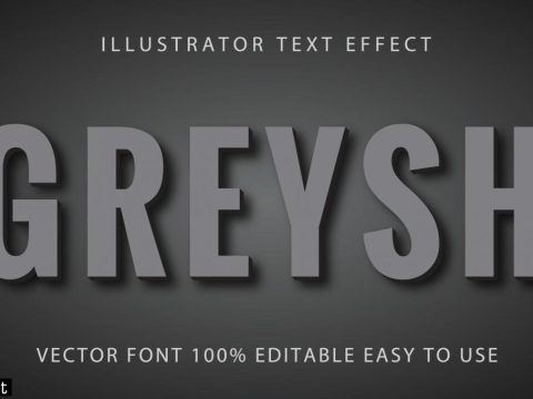 Greysh Gray with Shadow Text Effect