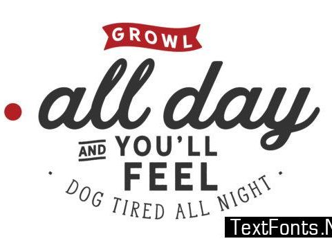 Growl All Day - Typography Graphic Templates