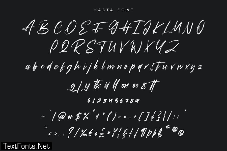 Hasta Brush Script Font