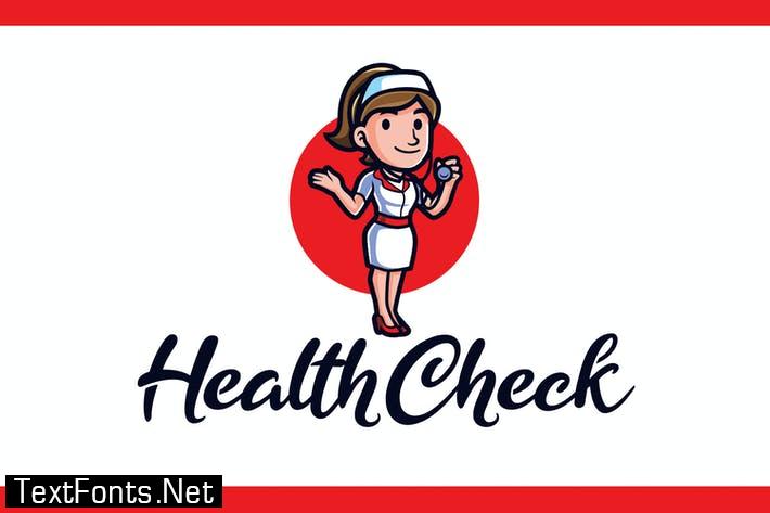 Health Check - Medical and Healthcare Mascot Logo