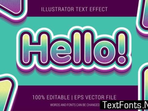 Hello Text Effect Style