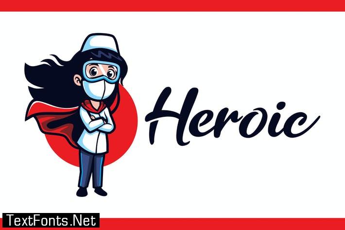 Heroic - Medical and Healthcare Mascot Logo