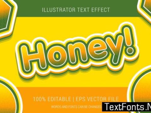 Honey Text Effect Style