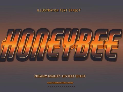 Honeybee Text Effect