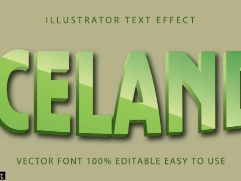 Iceland Metallic Text Effect 1212667