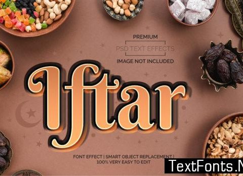 Iftar Text Effects Style