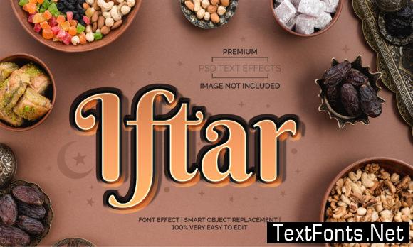 Iftar Text Effects Style