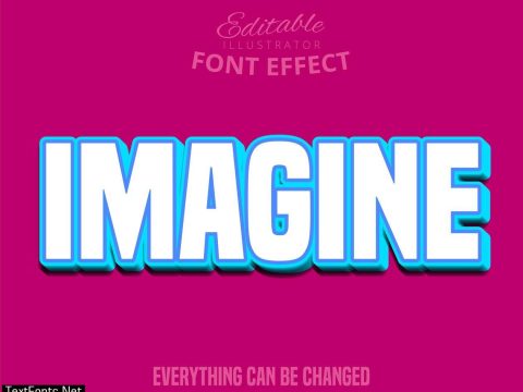 Imagine Text, Editable Font