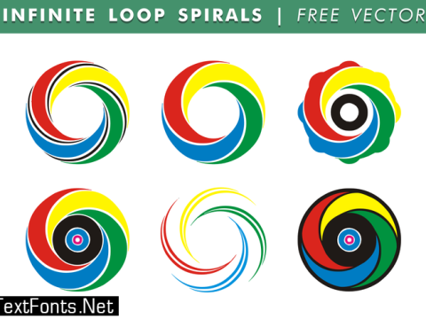 Infinite Loop Spirals Vector 96321