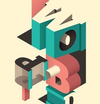 Isometric typography