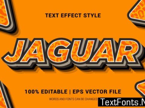 Jaguar Text Effect Style