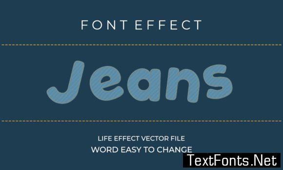 Jeans Text Effect