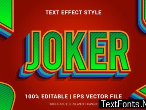 Joker Text Effect Style