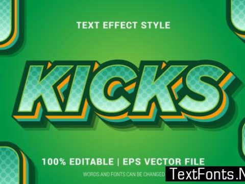 Kicks Text Effect Style