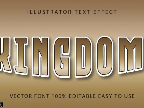 Kingdom Tan Fading Text Effect