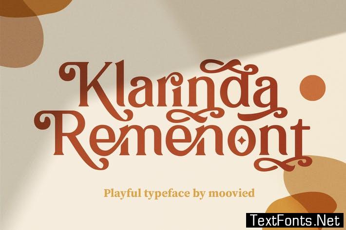 Klarinda Remenont Playful Serif