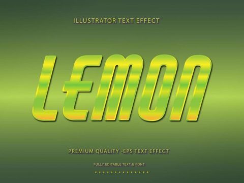 Lemon Green Yellow Text Effect