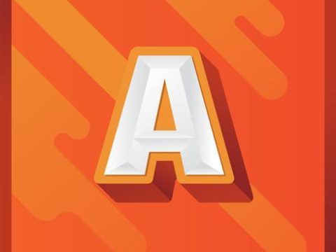 Letter A 3D vectorLetter A 3D vector