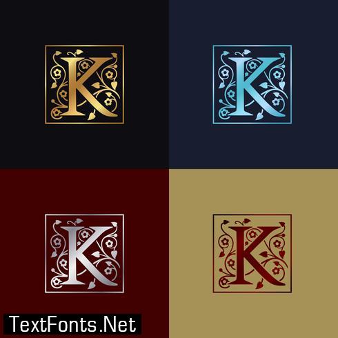 Letter K Decorative Logo 603413