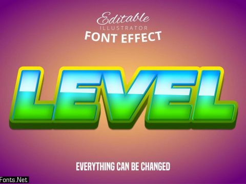 Level Text Effect