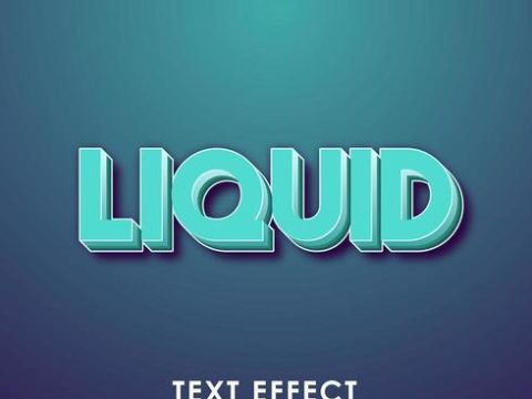 liquid blue premium text style