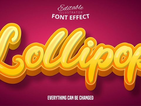 Lollipop Text Effect