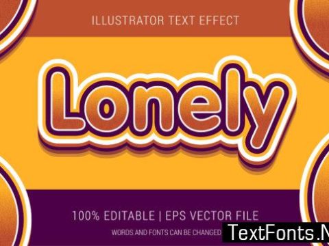 Lonely Text Effect Style