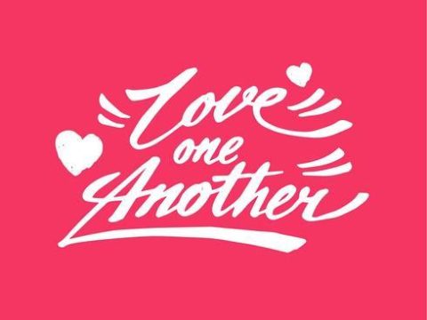 Love One Another Hand Lettered Typography