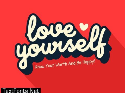 Love Yourself Typography