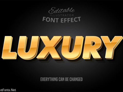 Luxury font effect