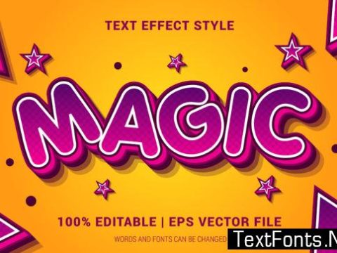 Magic Text Effect Style