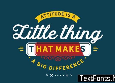 Makes a Big Difference - Typography Graphic Templates