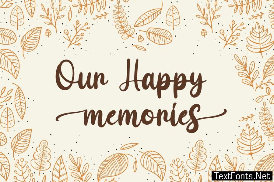 Maple Memories - Script Font