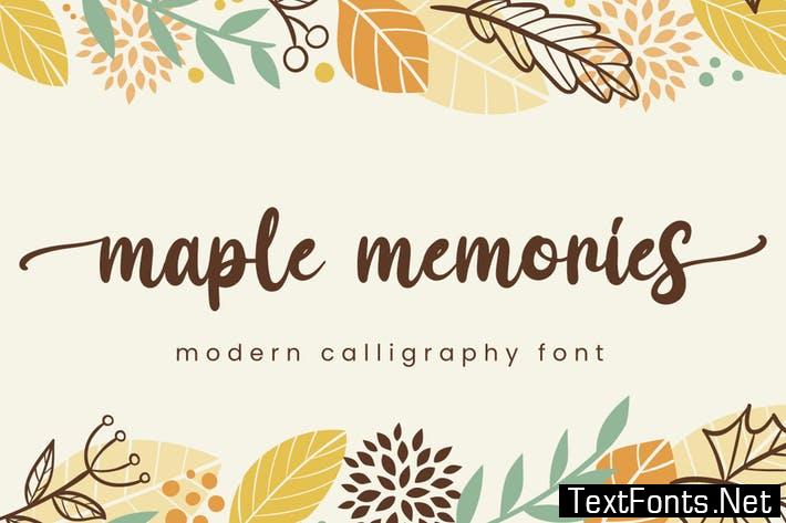 Maple Memories - Script Font