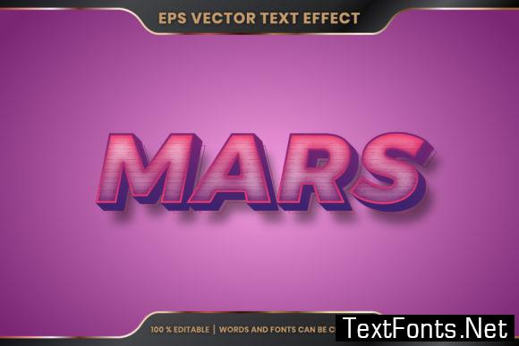 Mars Word, Text Effect Editable Style