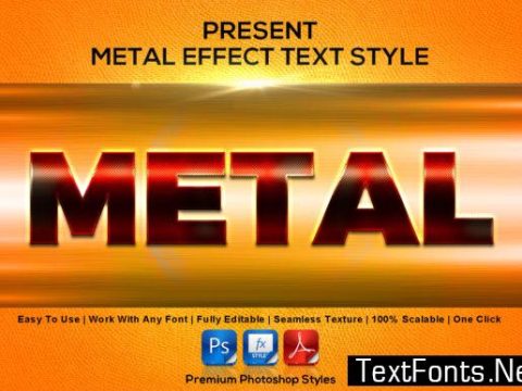 Metal Text Effect Style