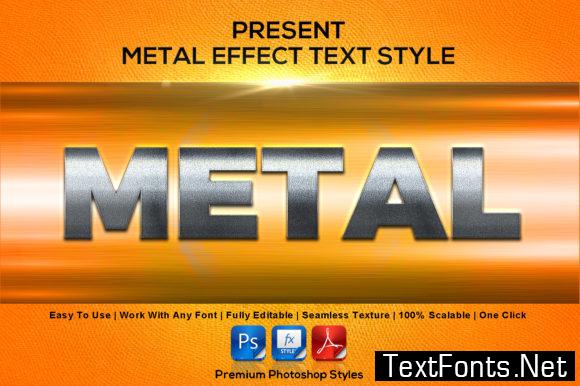 Metal Text Effect Style